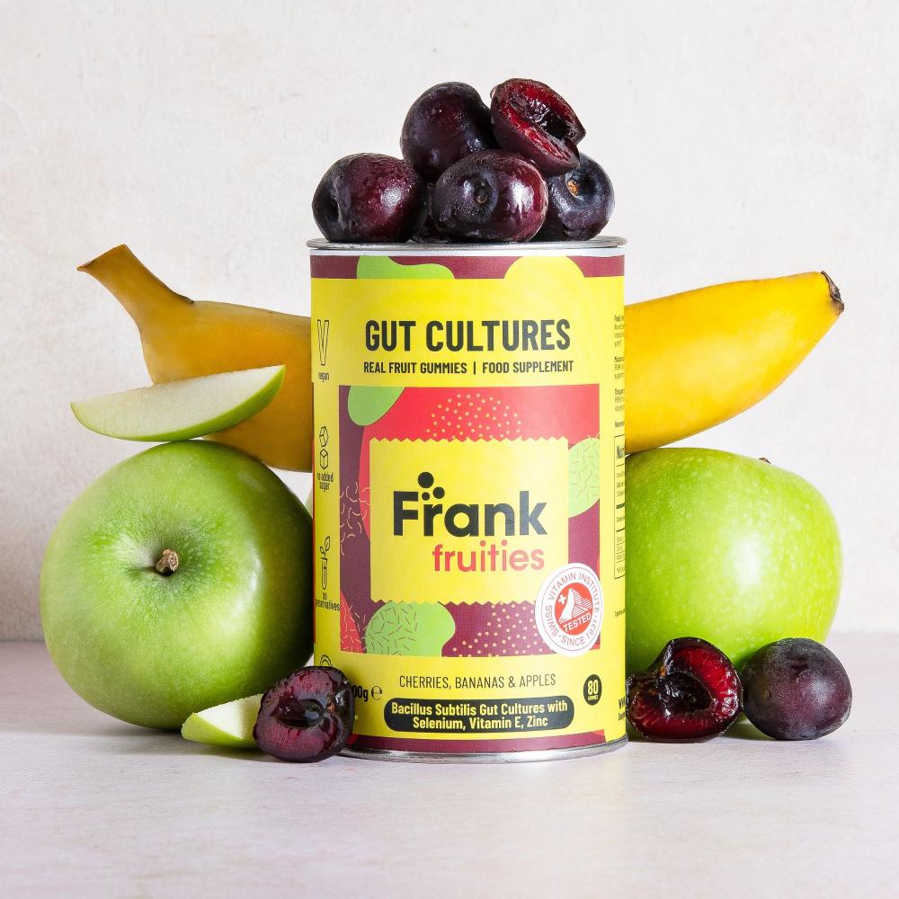 Frank Fruities Gut Cultures Real Fruit Gummies 80's