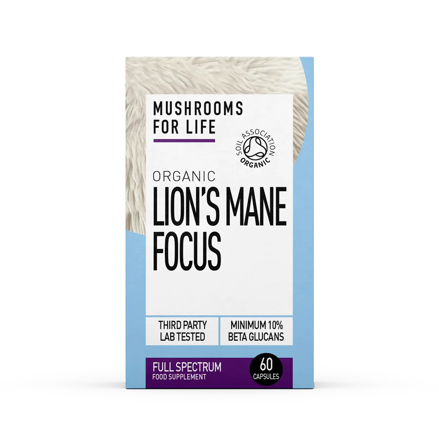Mushrooms For Life Organic Lion's Mane Focus 60's Capsules