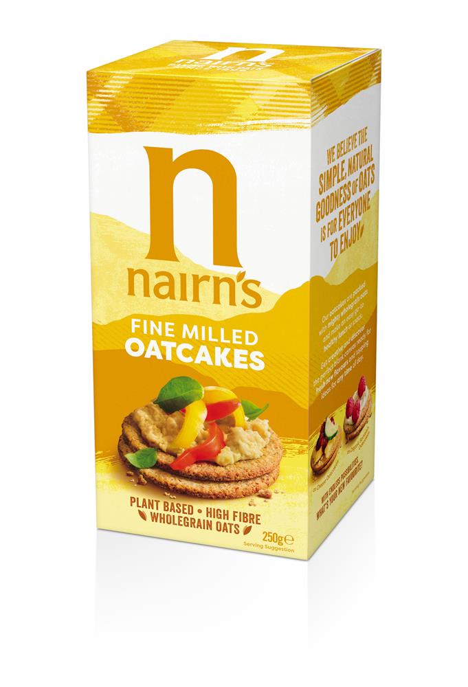 Nairns Fine Milled Oatcakes 250g, Crackers