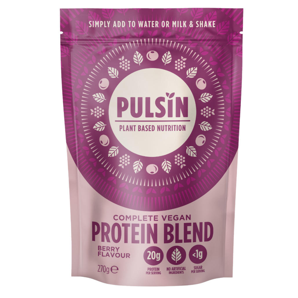Pulsin Complete Vegan Protein Blend Berry Flavour 270g