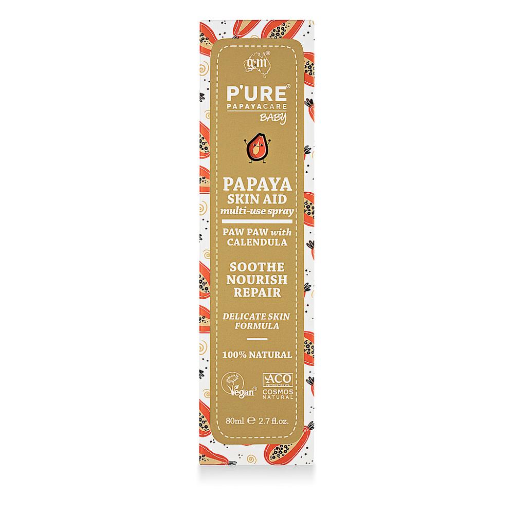 P'URE Papayacare Baby Papaya Skin Aid Multi-Use Spray 80ml