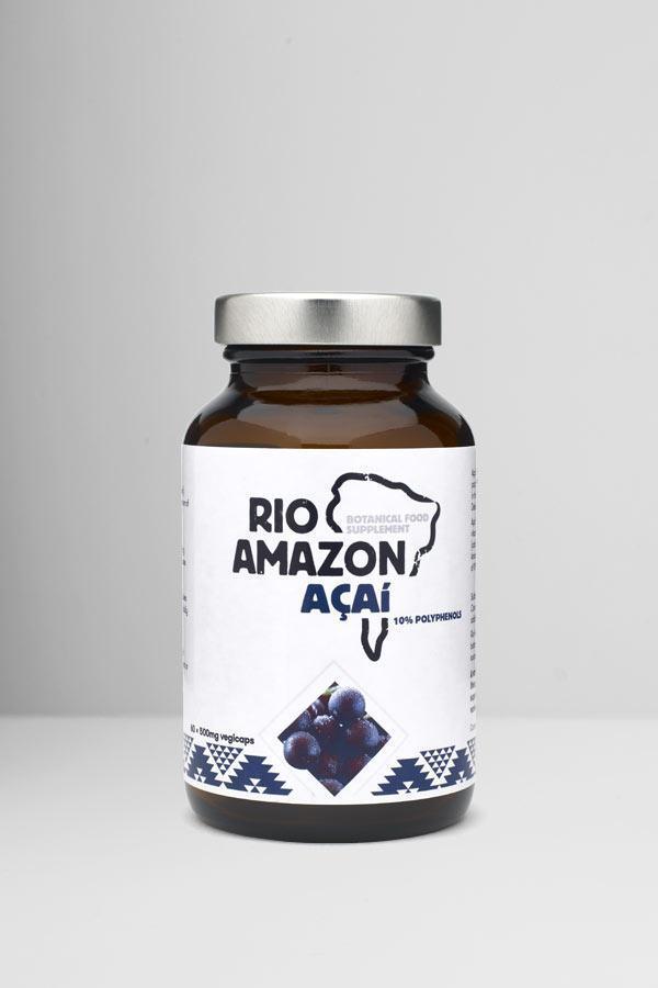 Rio Amazon Açai 10% Polyphenols 500mg 60's - Approved Vitamins