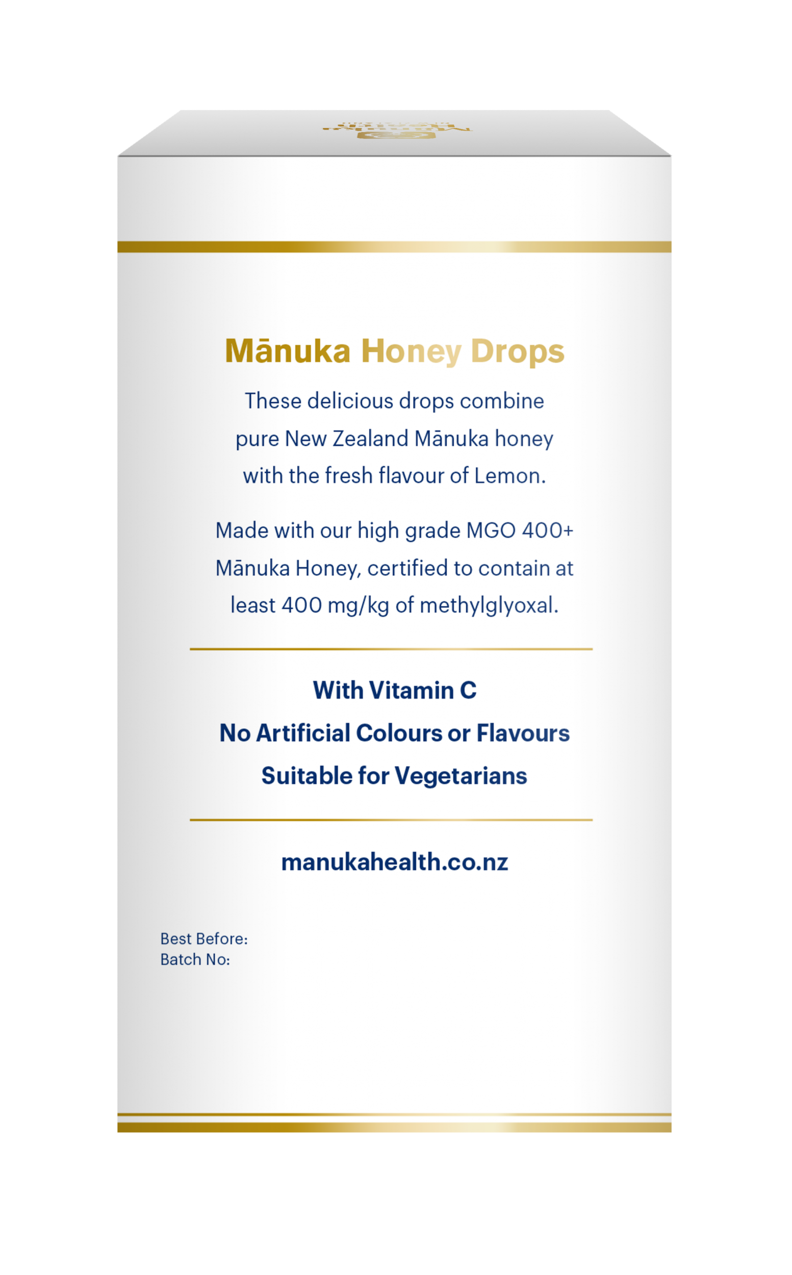 Manuka Health Products Manuka Honey Drops Lemon Flavour 250g 58's