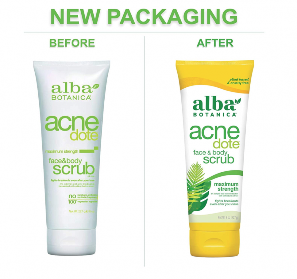 Alba Botanica Acne Dote Face & Body Scrub 227g