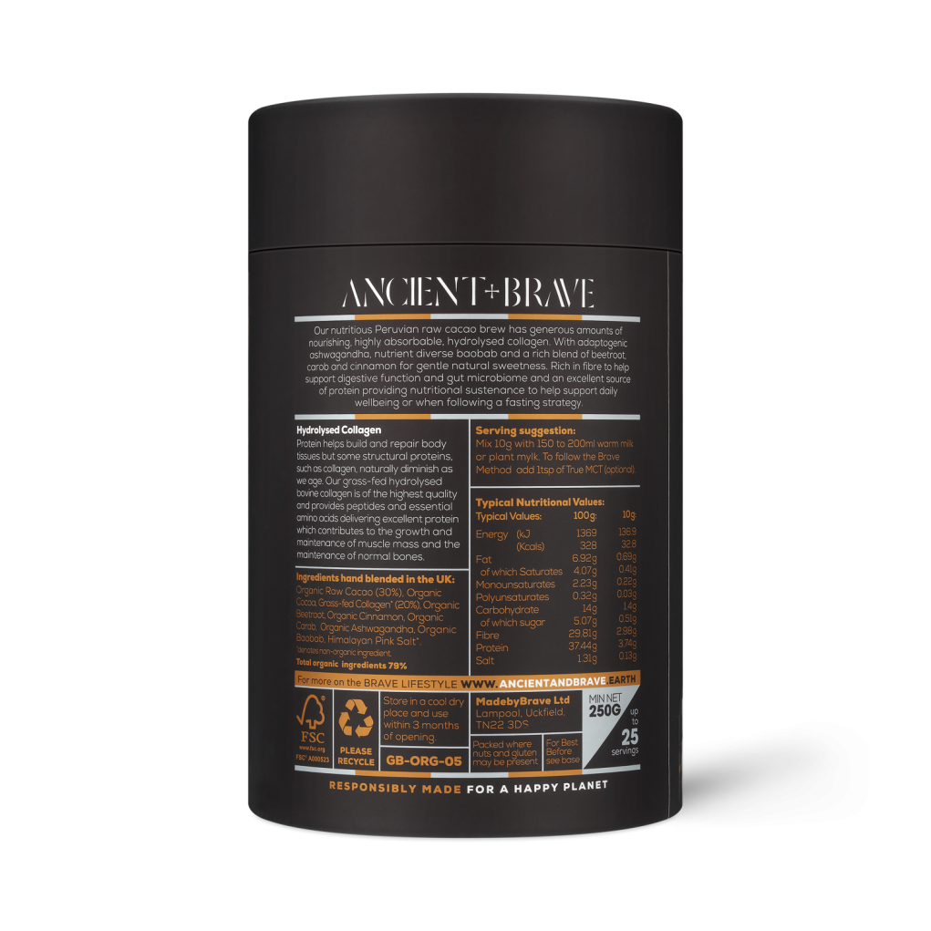 Ancient + Brave Cacao + Collagen 250g