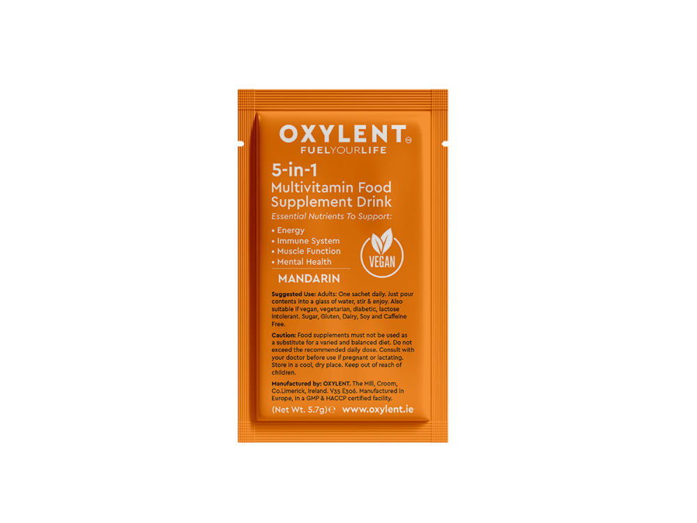 Oxylent 5-in-1 Multivitamin Food Supplement Drink Mandarin 30's