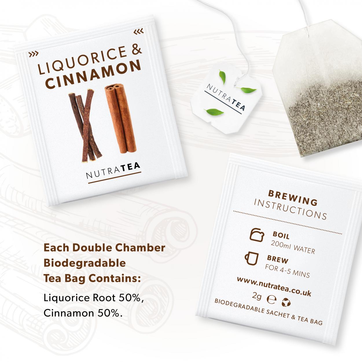 Nutratea Liquorice & Cinnamon Tea Bags 20's