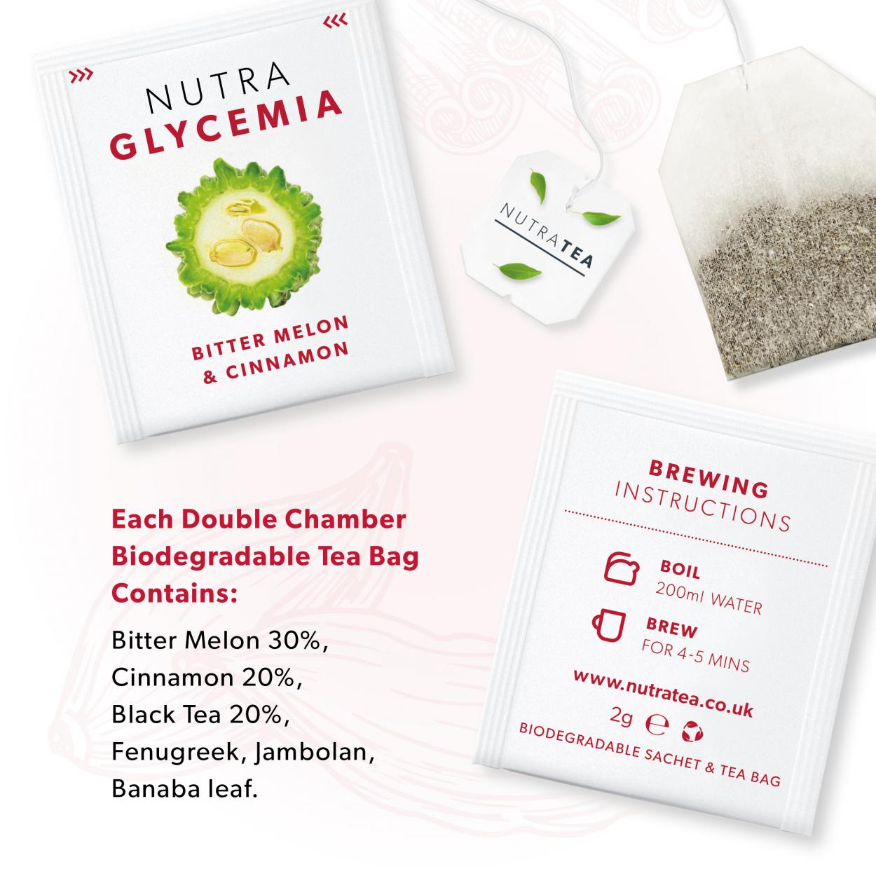 Nutratea Nutra Glycemia Tea Bags 20's