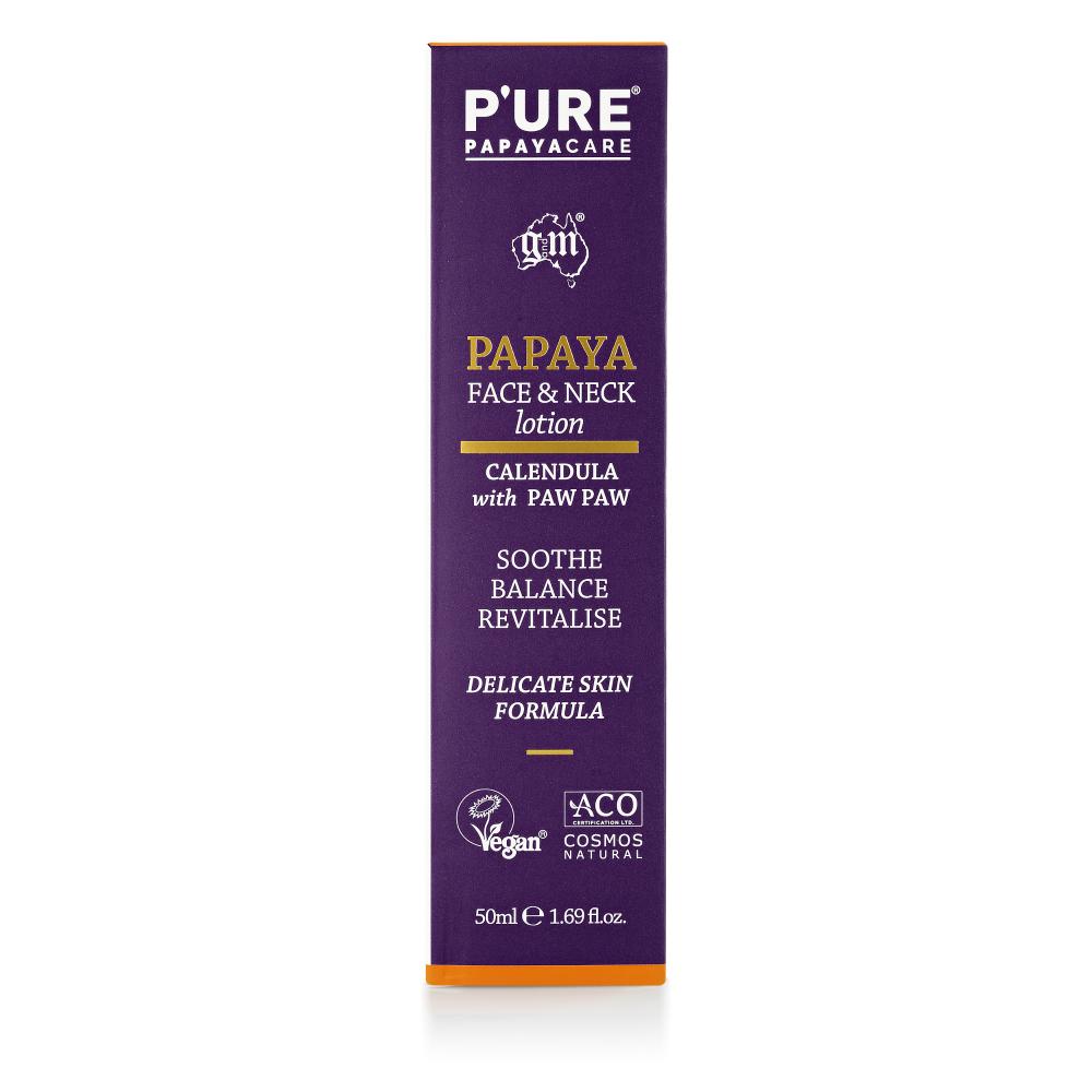 P'URE Papayacare Papaya Face & Neck Lotion 50ml