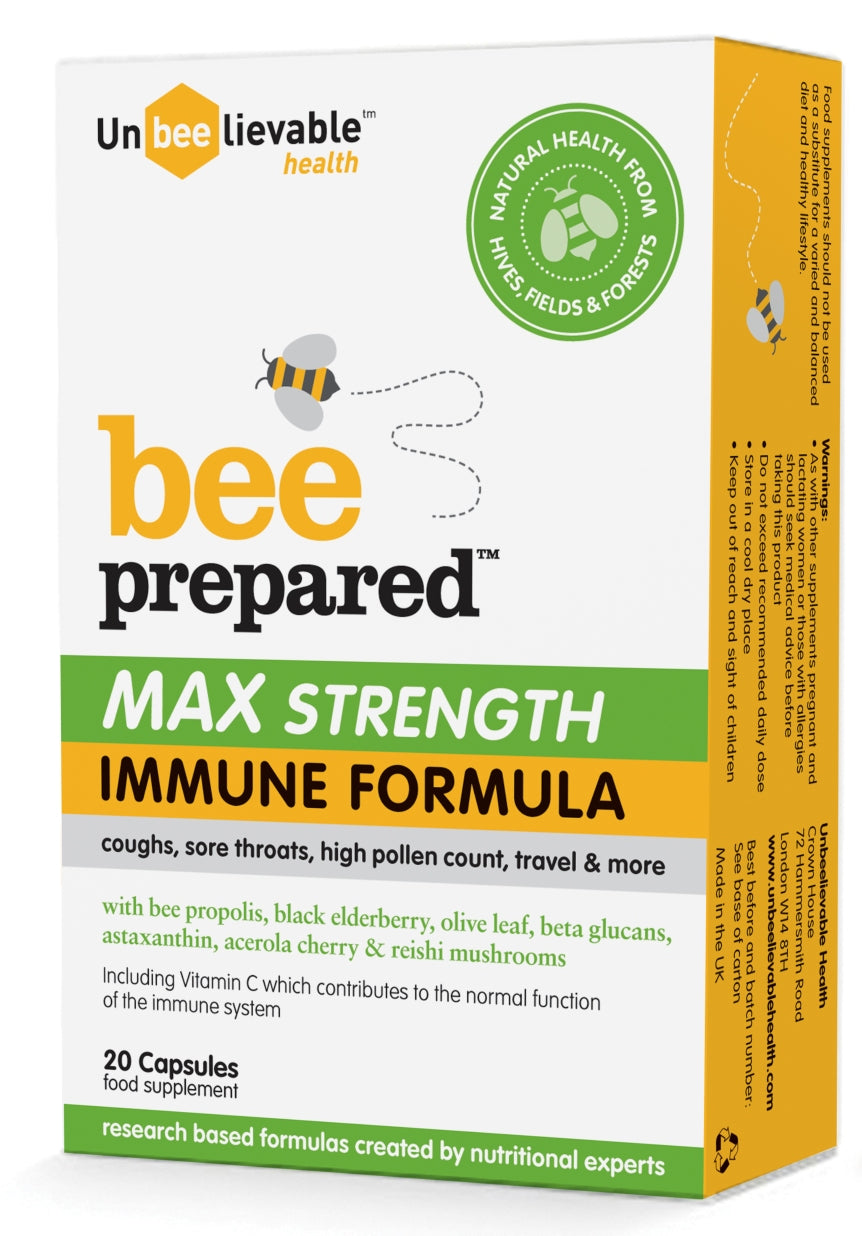 Unbeelievable bee prepared MAX Strength Immune Formula 20's