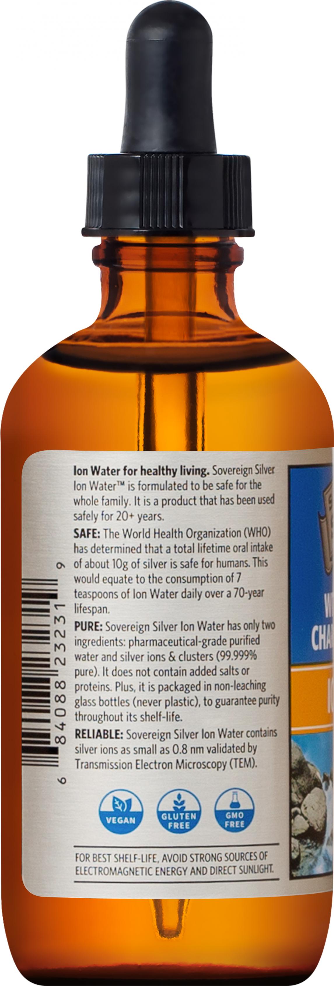Sovereign Silver ION Water 118ml Dropper Top