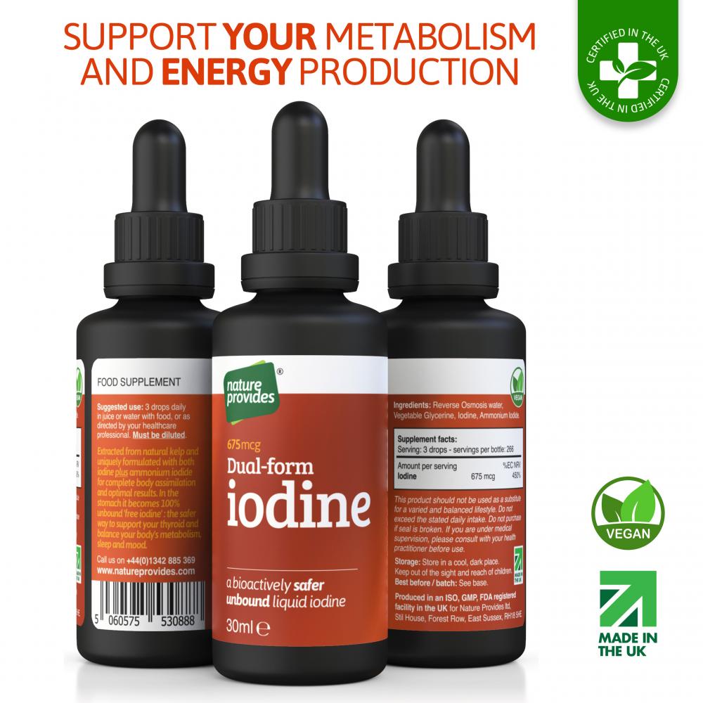 Nature Provides Dual-Form Iodine 675mcg 30ml