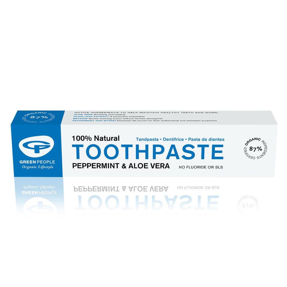 Green People Toothpaste Peppermint & Aloe Vera No Fluoride 50ml