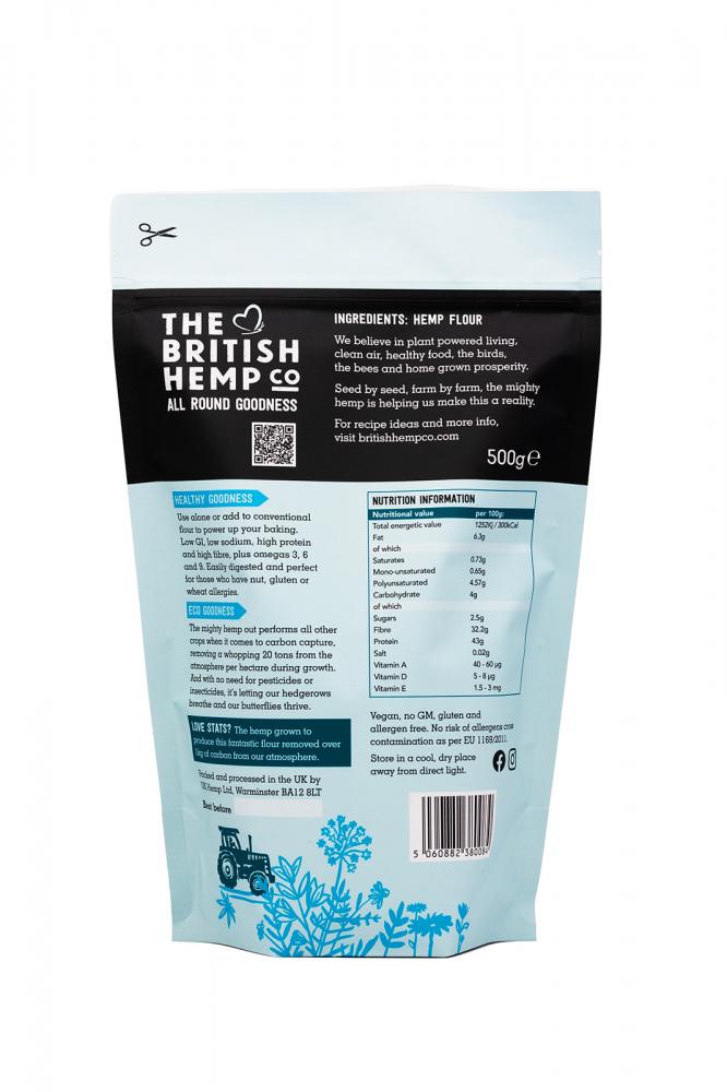 The British Hemp Co Hemp Flour 500g