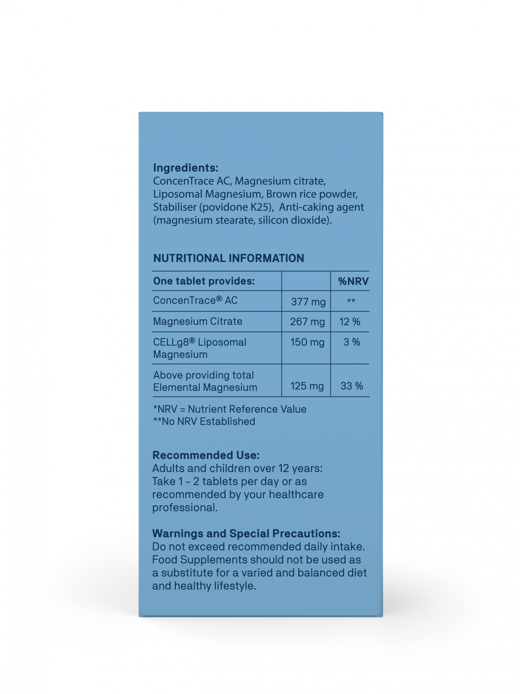 Natroceutics Magnesium Trace Mineral Complex 60's