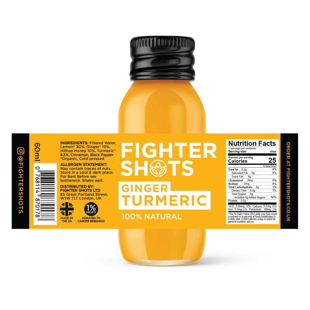 Fighter Shots Ginger Turmeric 60ml SINGLE