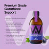 Well.Actually. Liposomal Glutathione  500mg Dual Action Blueberry Flavour 300ml