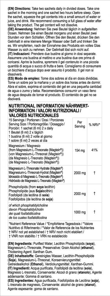 Altrient Liposomal Magnesium L-Threonate 30 Sachets