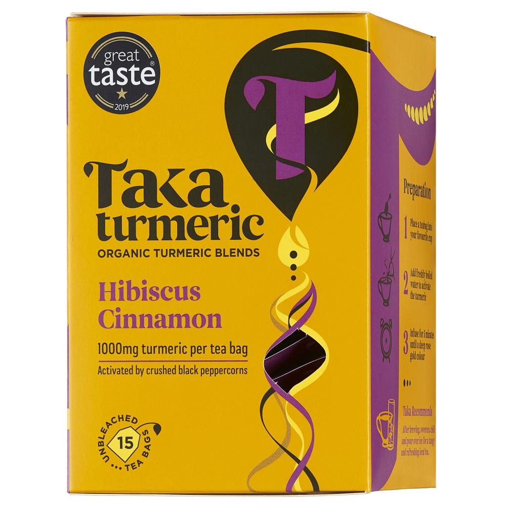 Taka Turmeric Hibiscus Cinnamon Teabags 15's