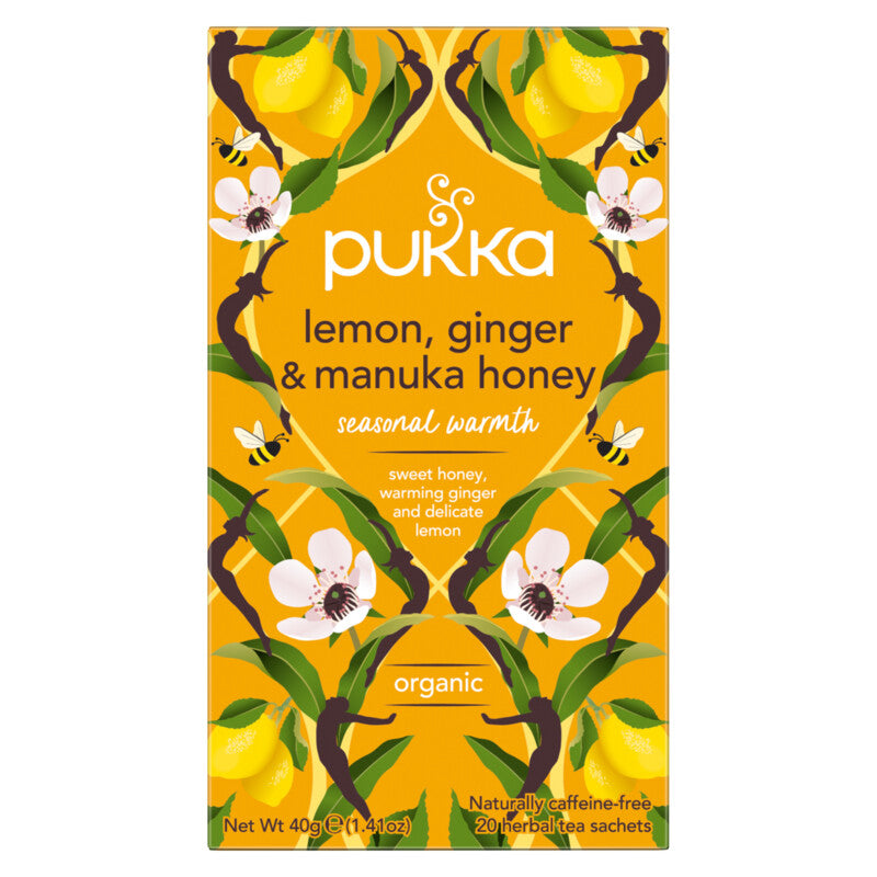 Pukka Herbs Lemon, Ginger & Manuka Honey Tea