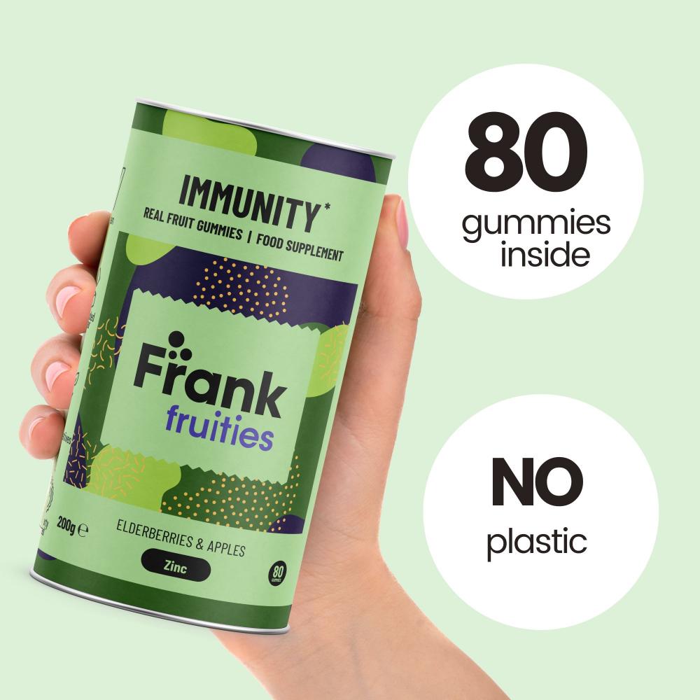 Frank Fruities Immunity Real Fruit Gummies 80's