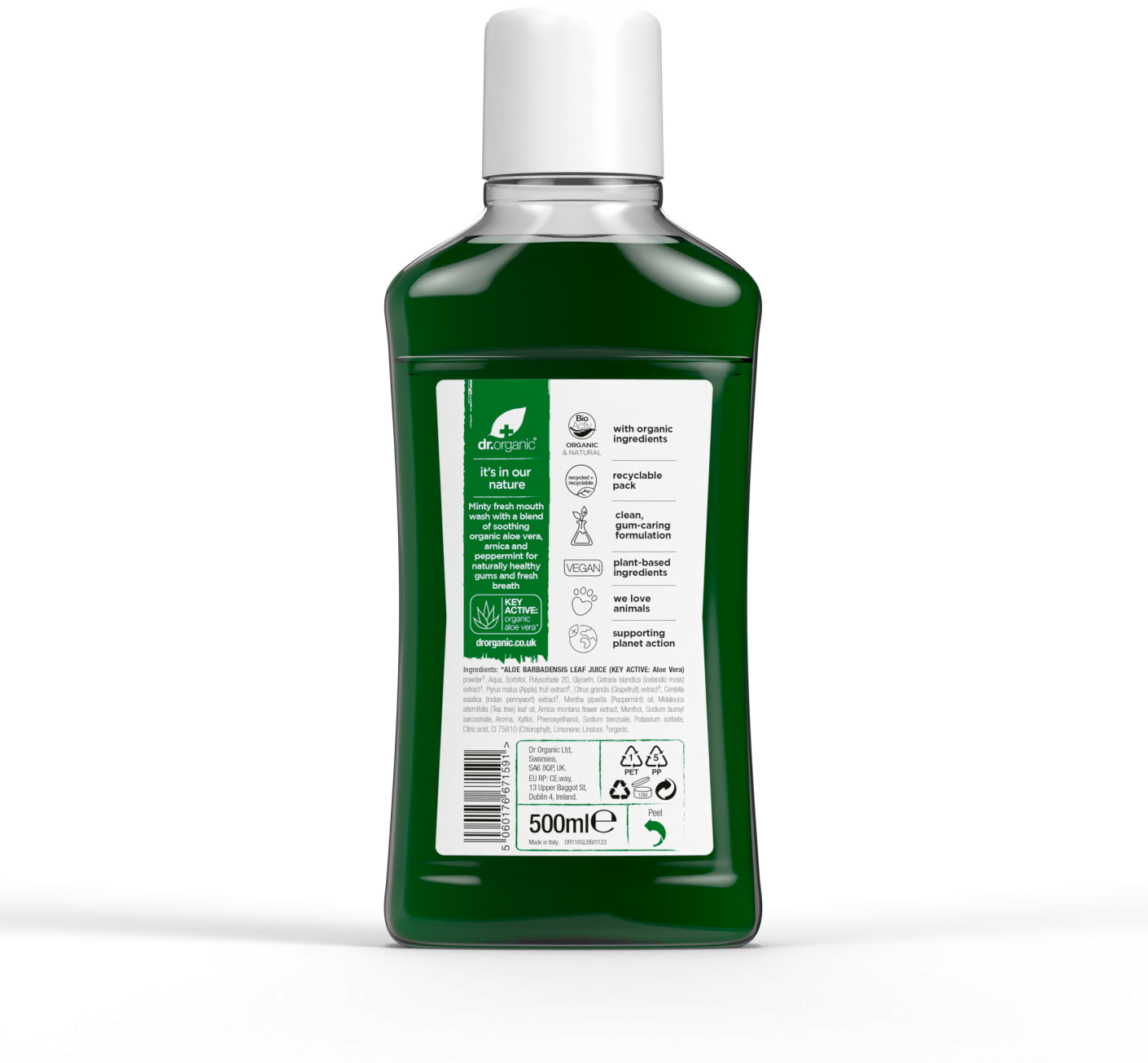 Dr Organic Aloe Vera Mouthwash 500ml