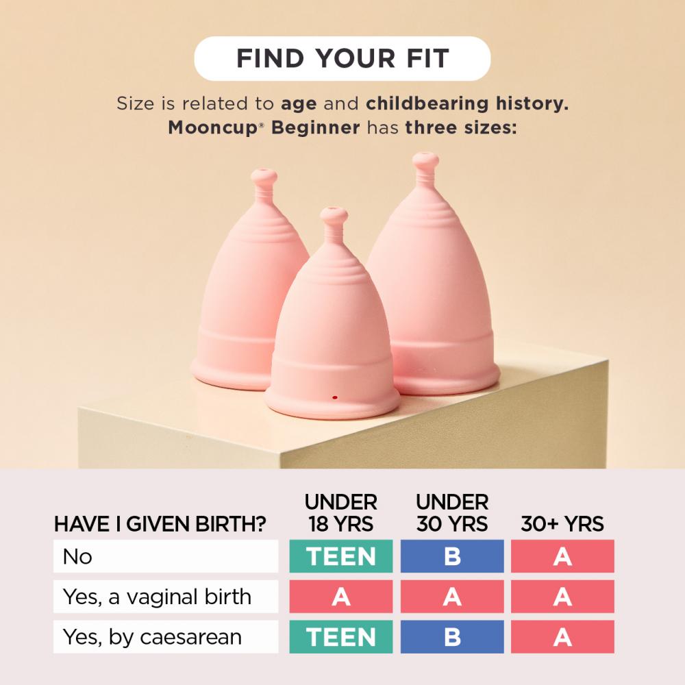 Mooncup Menstrual Cup Beginner Size Teen x 1