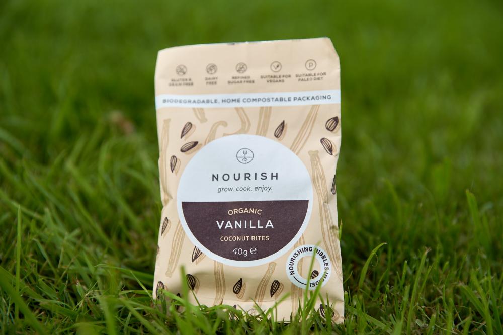 Nourish Organic Vanilla Coconut Bites 10 x 40g CASE