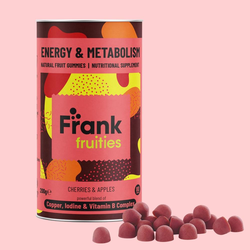 Frank Fruities Energy & Metabolism Natural Fruit Gummies 80's