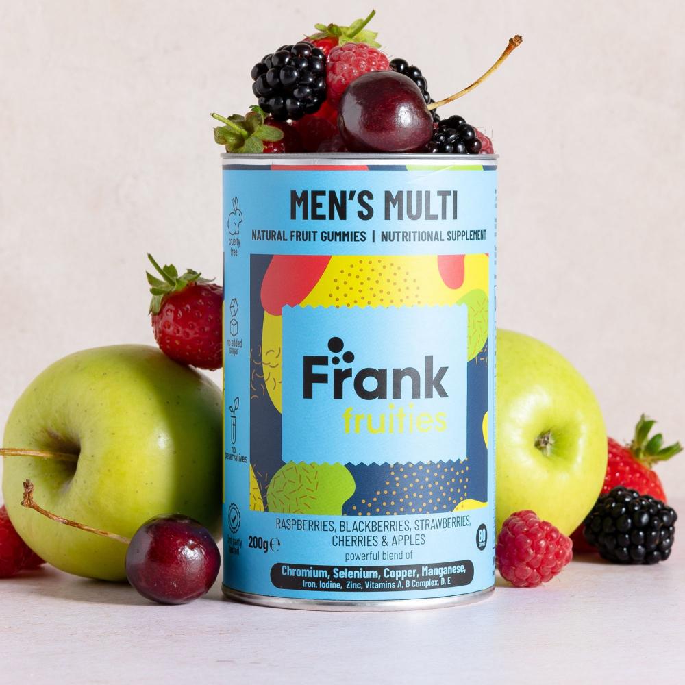 Frank Fruities Men's Multi Natural Fruit Gummies 80's