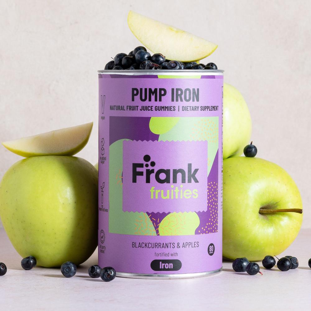 Frank Fruities Pump Iron Natural Fruit Gummies 80's