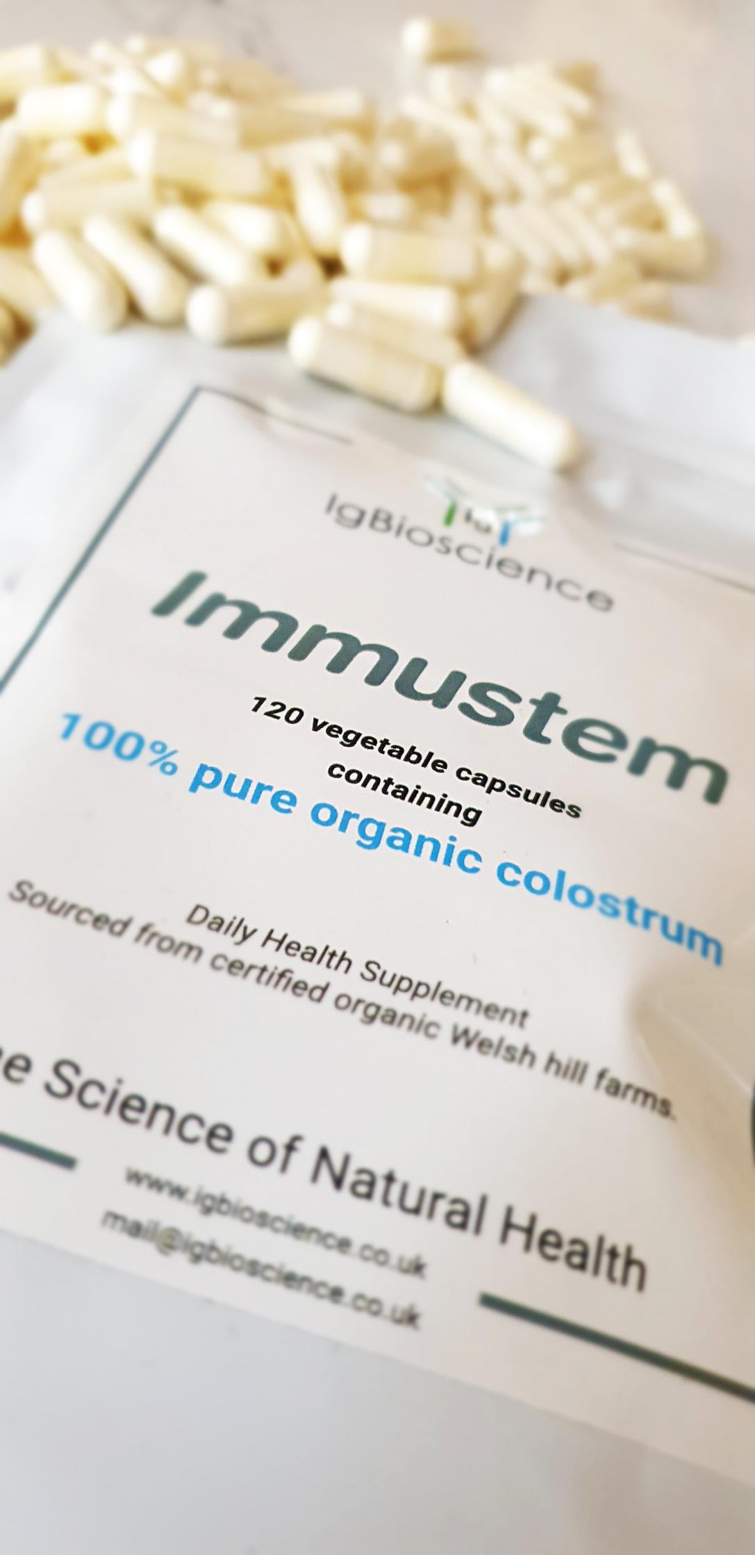 IgBioscience Immustem Organic Colostrum 120's