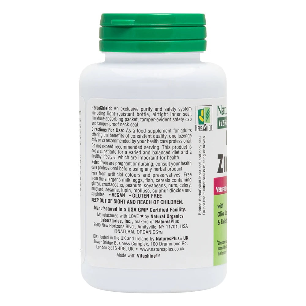 NaturesPlus ImmunActin Zinc Lozenges 60's