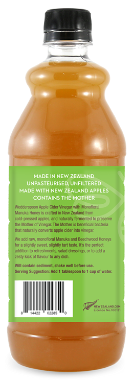 Wedderspoon Apple Cider Vinegar with Manuka Honey 750ml