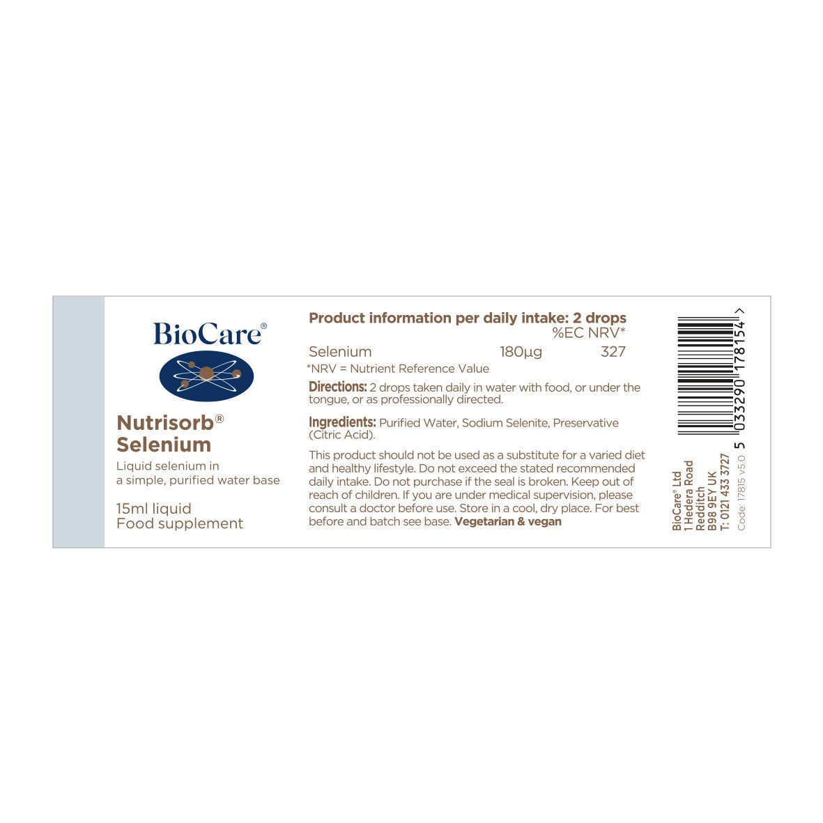 BioCare Nutrisorb Selenium 15ml