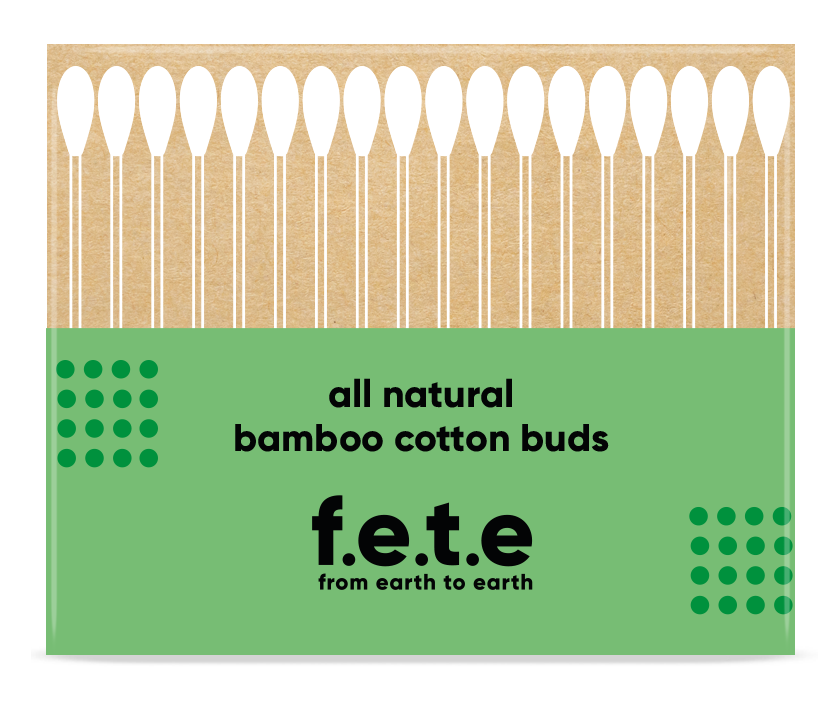 F.E.T.E All Natural Bamboo Cotton Buds 100's