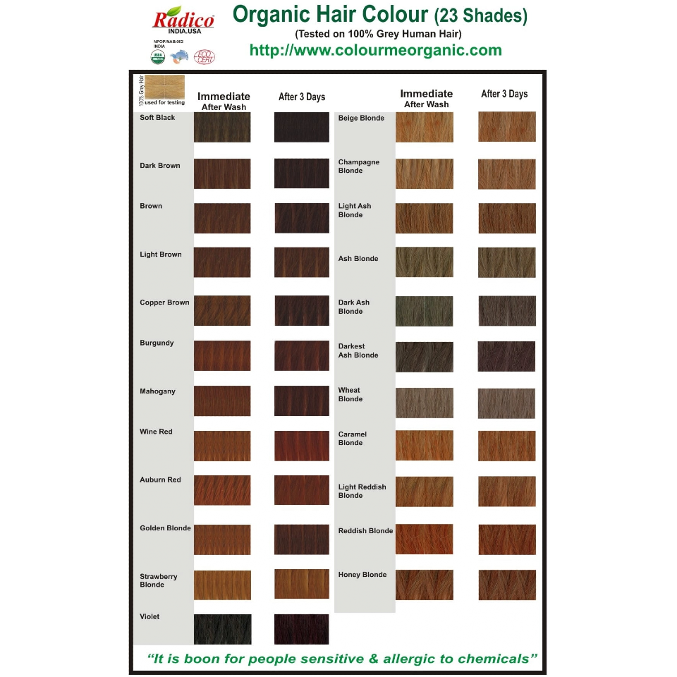 Radico Organic Hair Colour Dark Brown 100g