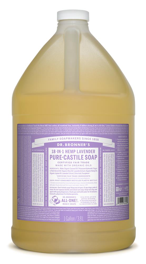 Dr Bronner's Magic Soaps 18-in-1 Hemp Lavender Pure-Castile Liquid Soap