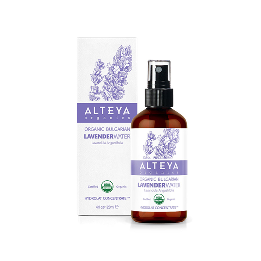 Alteya Organic Bulgarian Lavender Water 120ml (Amber Glass Spray Botttle)