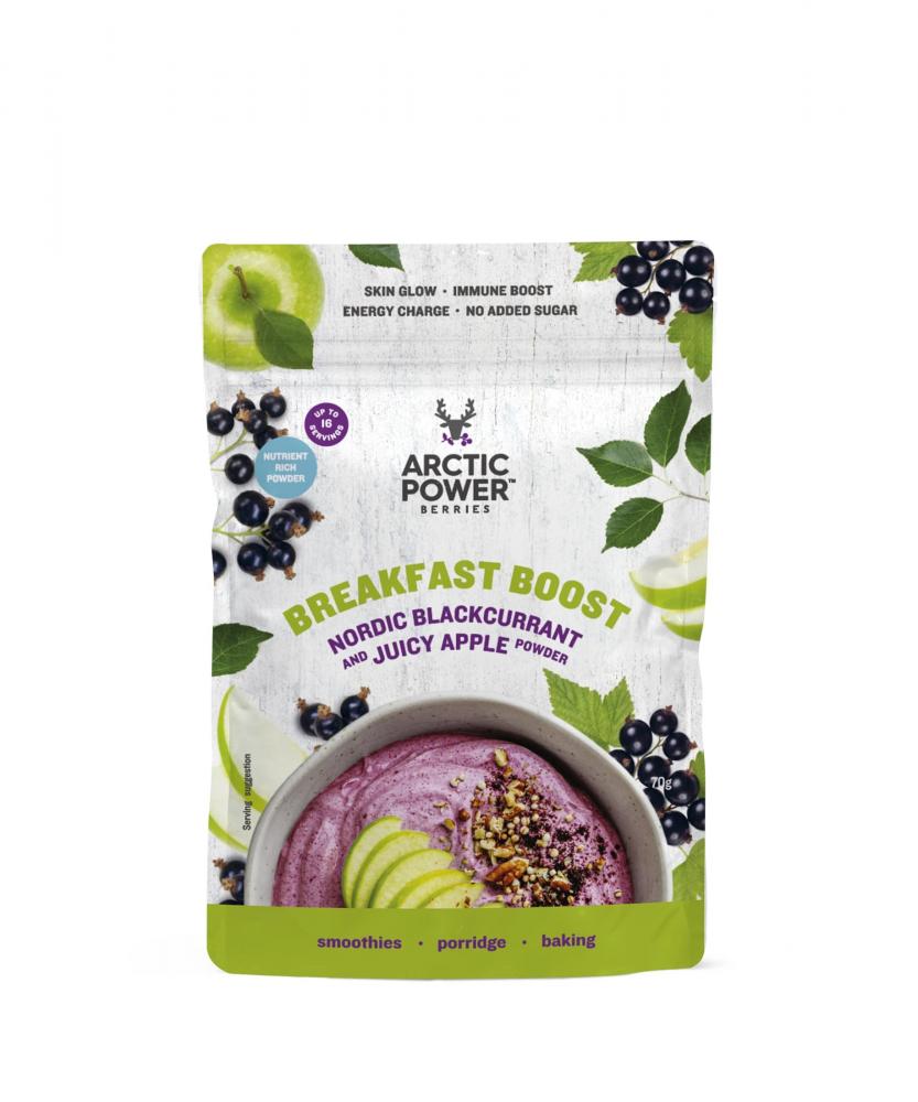 Arctic Power Berries Breakfast Boost Nordic Blackcurrant and Juicy Apple Powder 70g