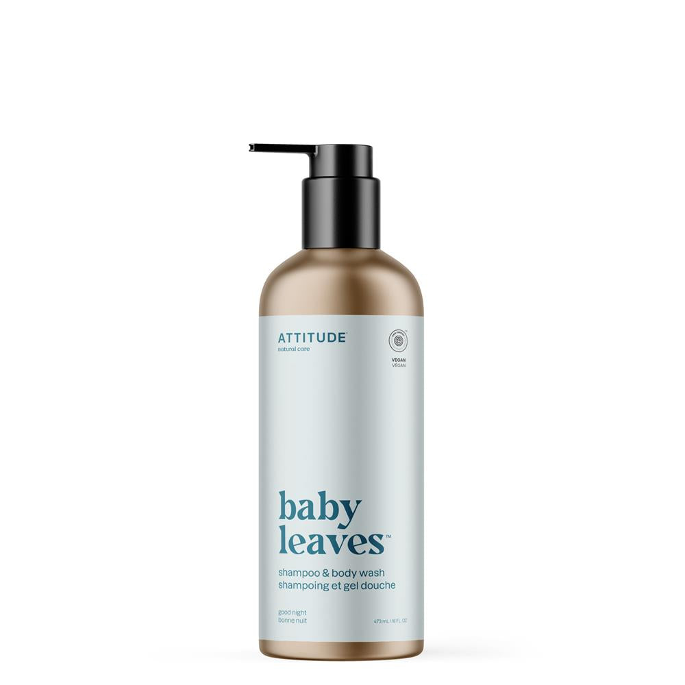 ATTITUDE Baby Leaves Shampoo & Body Wash Good Night 473ml