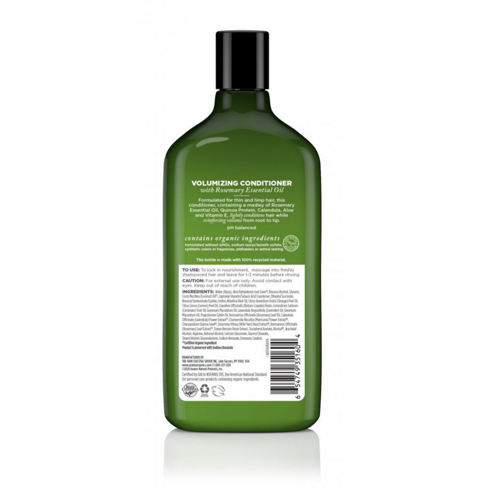 Avalon Organics Volumizing Rosemary Conditioner 312g