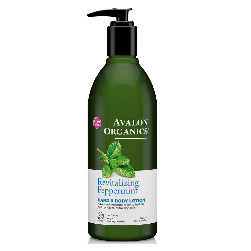 Avalon Organics Revitalizing Peppermint Hand & Body Lotion 340g