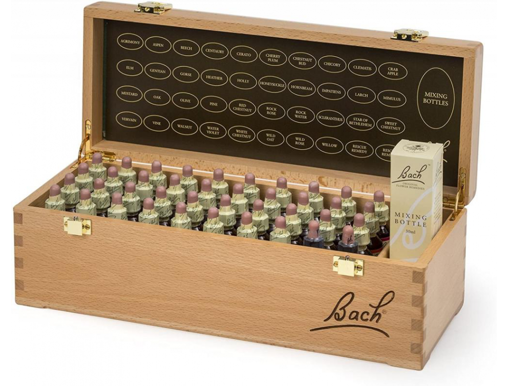 Bach Flower Remedies Set of Original Bach Flower Remedies 38 x 20ml in Wooden Box