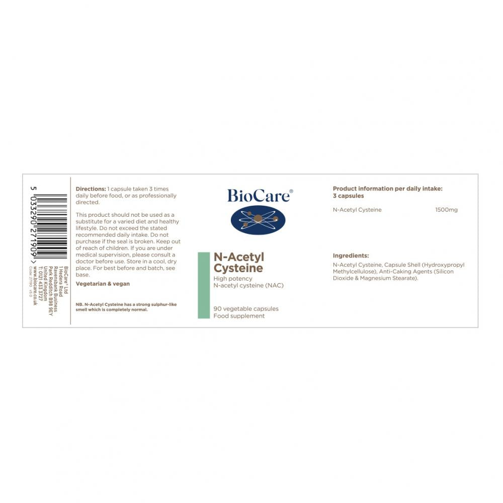 BioCare N-Acetyl Cysteine 90's