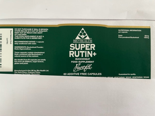 Bio-Health Super Rutin+ Buckwheat 60's