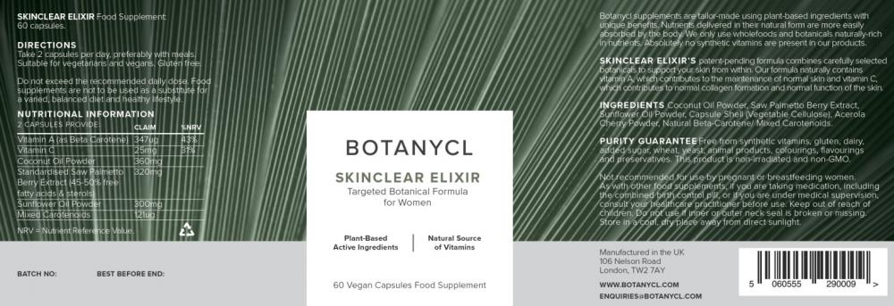 Botanycl SkinClear Elixir 60's