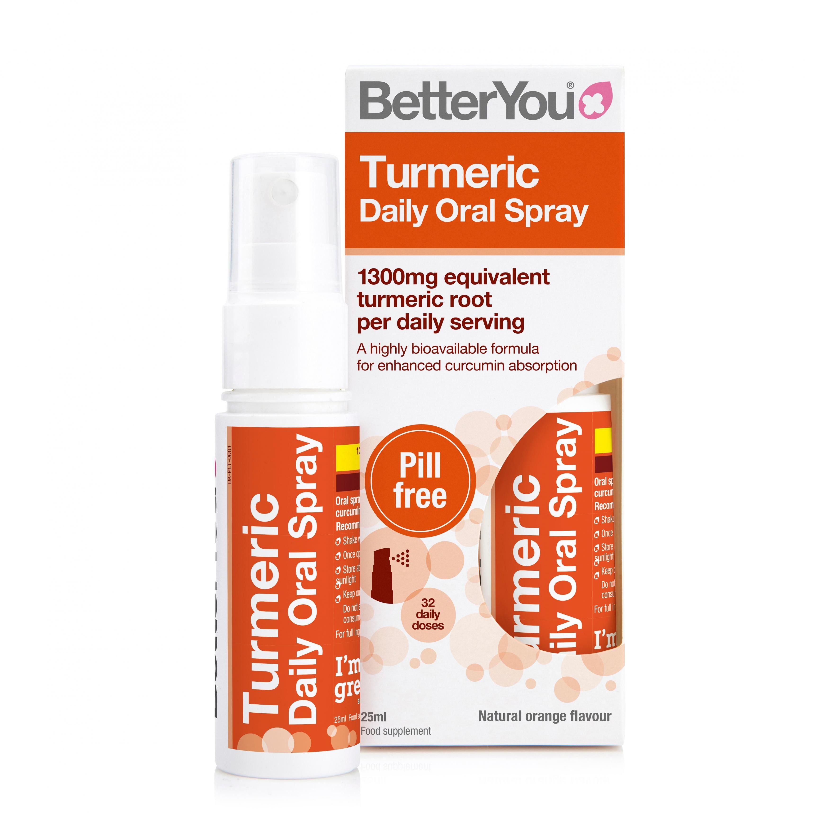 BetterYou Turmeric Daily Oral Spray 25ml