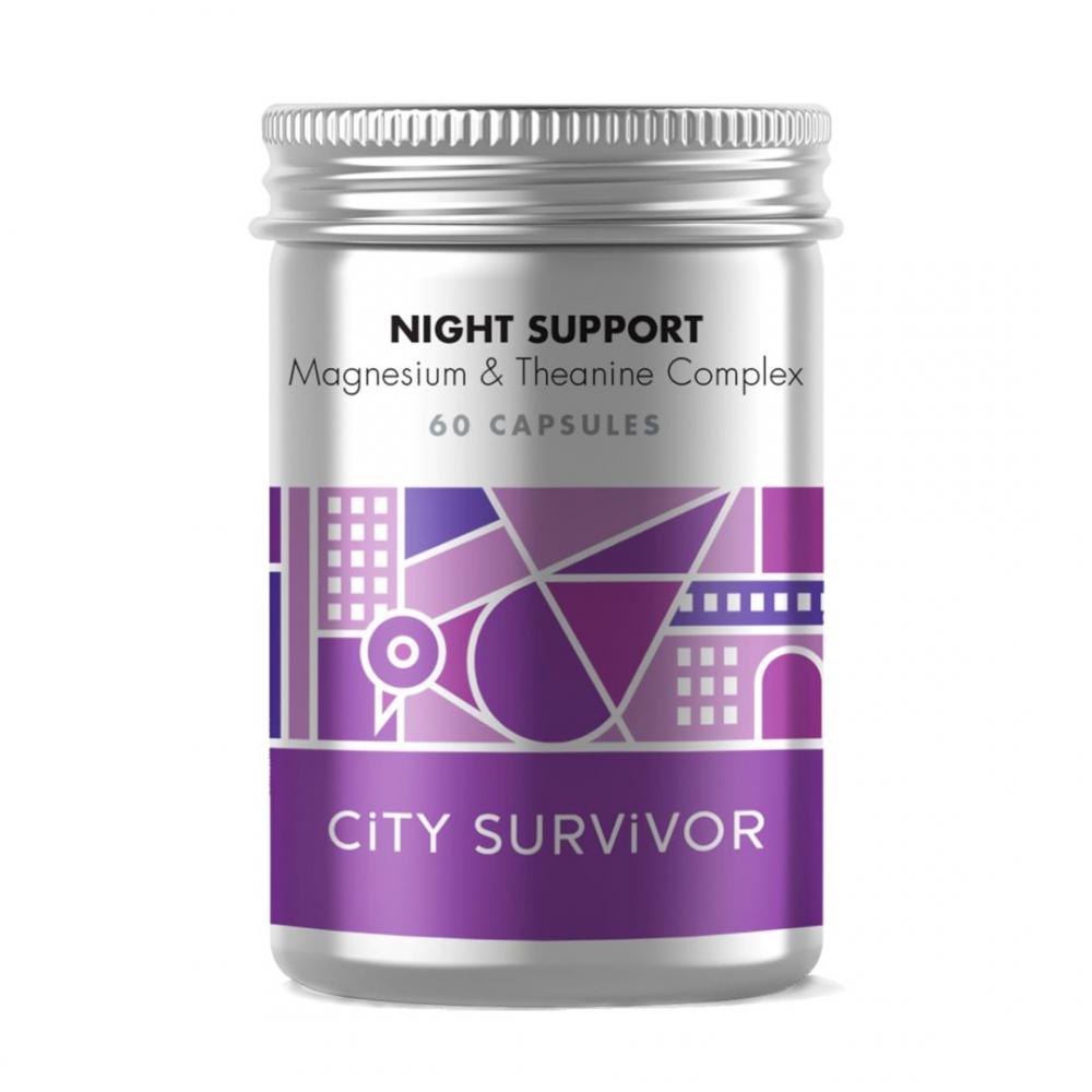 City Survivor Night Support Magnesium & Theanine Complex 60's