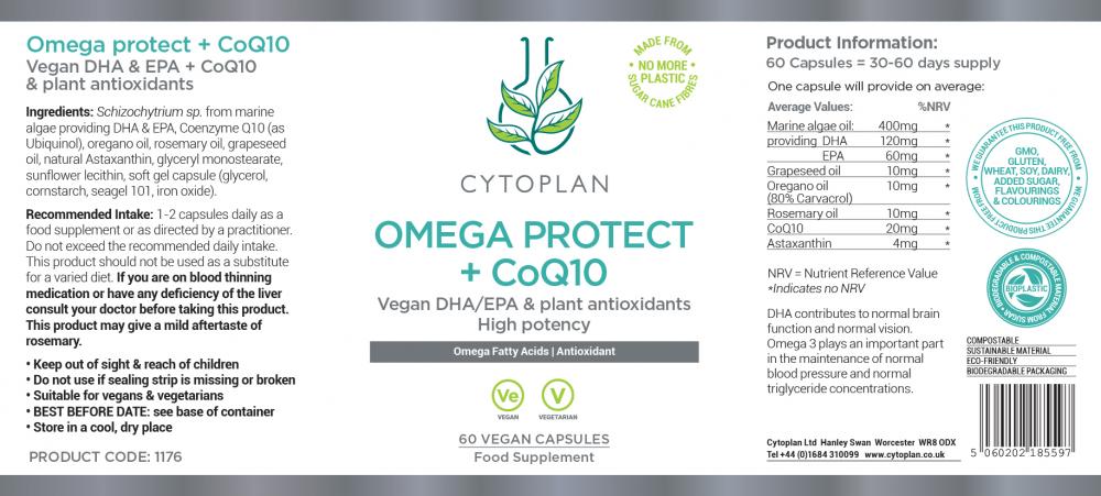 Cytoplan Omega Protect + CoQ10 60's